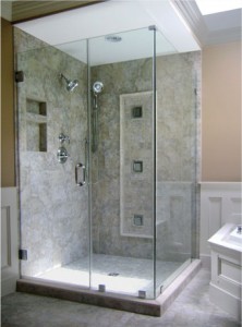 shower box glass