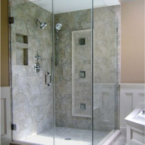 shower box glass