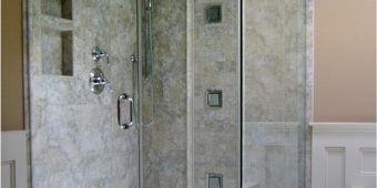shower box glass