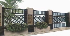 pagar rumah silang modren