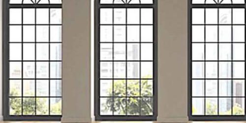 jendela kaca lengkung