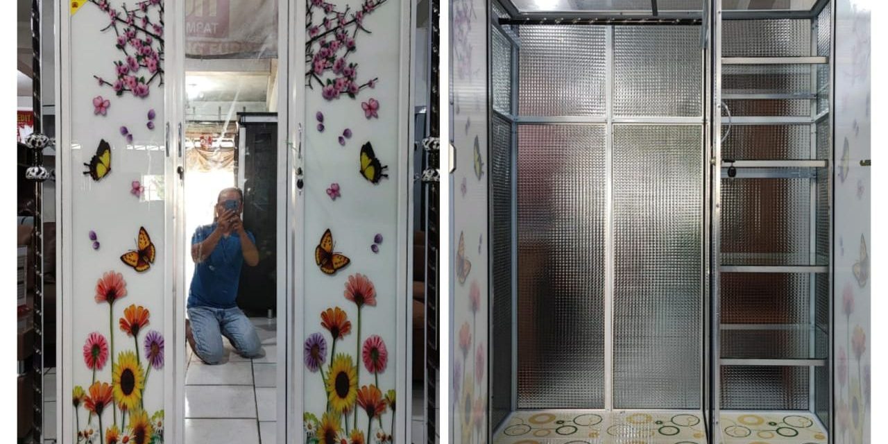 Lemari pakaian aluminium